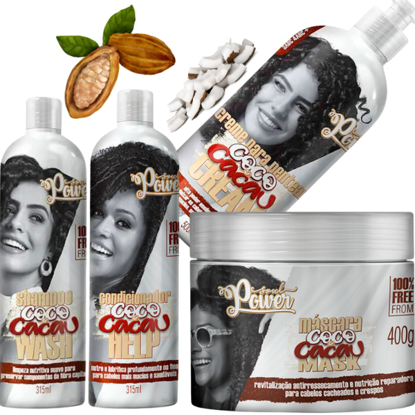 CREME DE PENTEAR COCO E CACAU CREAM WASH SOUL POWER - 500GR