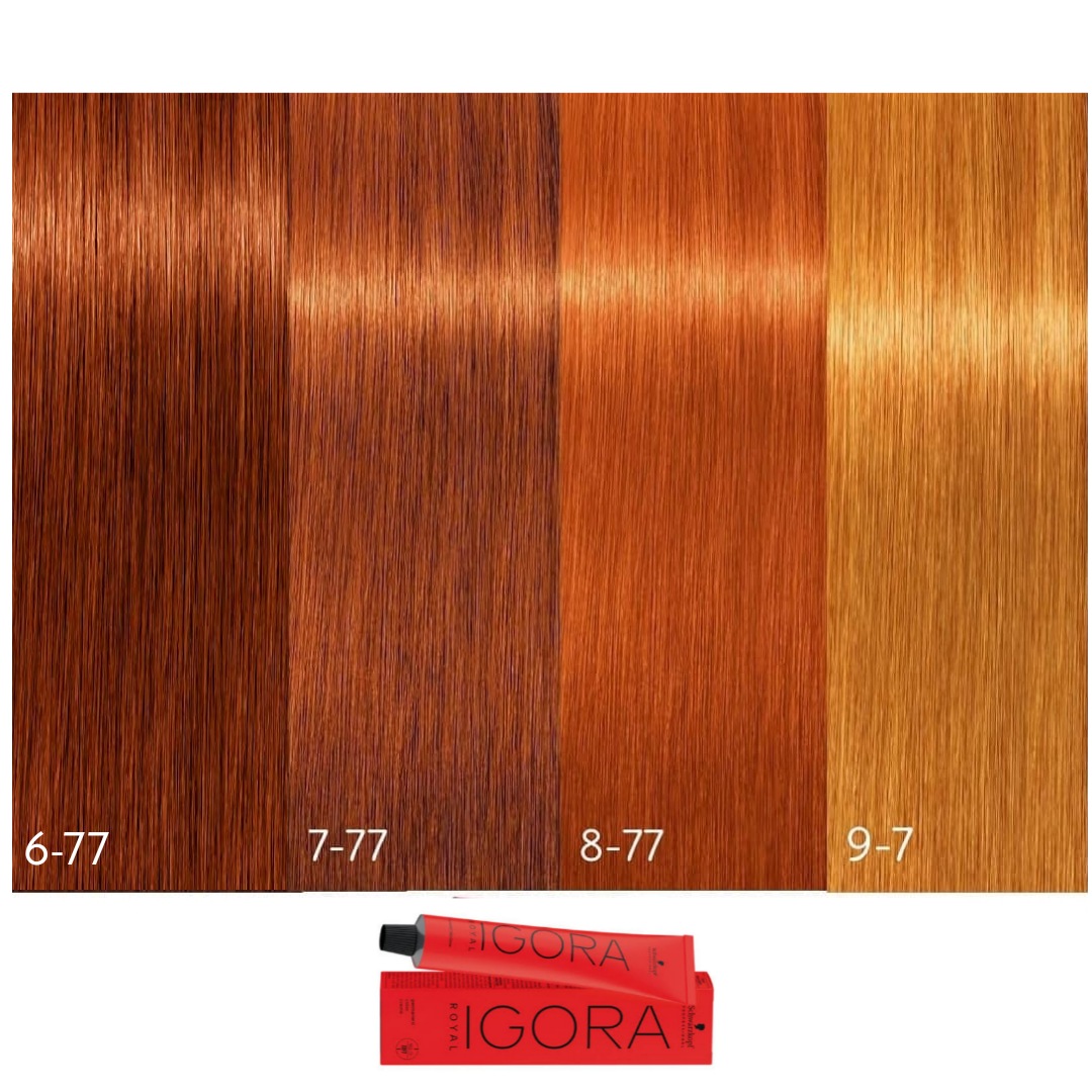 Coloração Loiro Claro Cobre Extra 8.77 Igora Royal - 60g